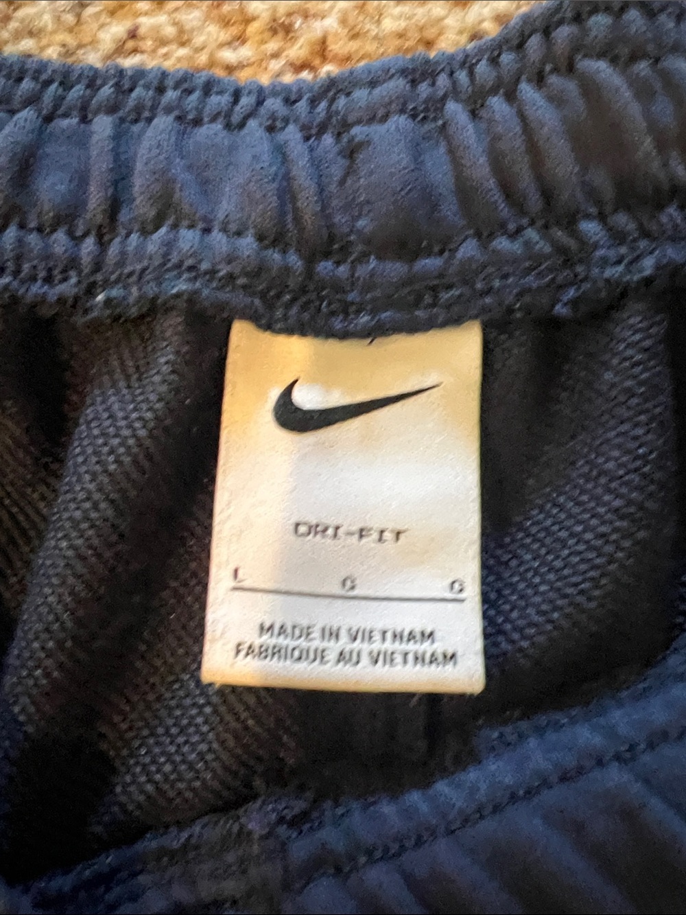 Nike Navy Blue Jogger Sweatpants with Red Logo - Picture 3 of 3